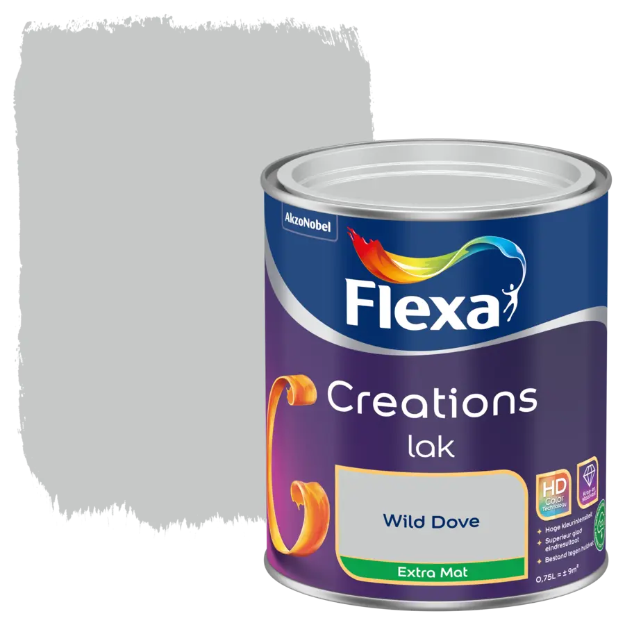 Flexa Creations binnenlak extra mat wild dove 750 ml