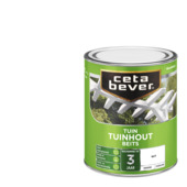 CetaBever Tuinhoutbeits zijdeglans dekkend wit 750 ml