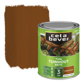 CetaBever Tuinhoutbeits zijdeglans transparant donker eiken 750 ml