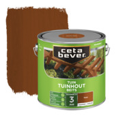 CetaBever Tuinhoutbeits zijdeglans transparant teak 2,5 liter