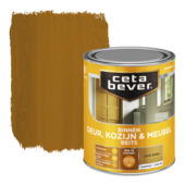 CetaBever Deur, Kozijn & Meubelbeits zijdeglans transparant licht eiken 750 ml