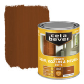 CetaBever Deur, Kozijn & Meubelbeits zijdeglans transparant teak 750 ml
