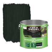 CetaBever Tuinbeits Schuur & Tuinhuis zijdeglans dekkend donkergroen 2,5 liter