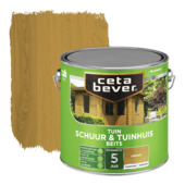 CetaBever Tuinbeits Schuur & Tuinhuis zijdeglans transparant grenen 2,5 liter