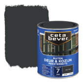 CetaBever Meesterbeits Deur & Kozijn zijdeglans dekkend RAL 7021 zwartgrijs 750 ml