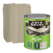 CetaBever Tuinmeubelbeits zijdeglans transparant grey wash 750 ml