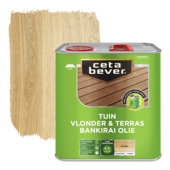 CetaBever Vlonder- & Terrasolie bankirai zijdemat transparant blank 2,5 liter