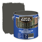 CetaBever Meesterbeits Deur & Kozijn zijdeglans dekkend RAL 7022 ombergrijs 2,5 liter