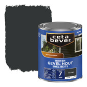 CetaBever Snelbeits Gevel & Kozijn zijdemat dekkend RAL 7021 zwartgrijs 750 ml