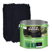 CetaBever Tuinbeits Schuur & Tuinhuis zijdeglans dekkend zwart 2,5 liter