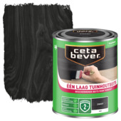 CetaBever Één Laag Tuinhoutbeits zwart 750 ml