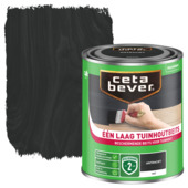 CetaBever Één Laag Tuinhoutbeits antraciet 750 ml