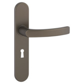KARWEI deurkrukset Lorenzo langschil ovaal sleutel 56 mm aluminium e-bruin