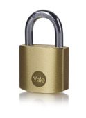 YALE hangslot messing 30 mm gelijksluitend 2 stuks