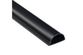 D-line kabelgoot halfrond zwart 50/25 mm 1 meter