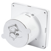 Sanivesk stille inbouwventilator Standaard wit Ø 100 mm