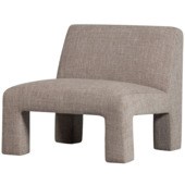 WOOOD fauteuil Lavid geweven stof naturel