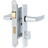 NEMEF 1200 serie slotset badkamerslot/wc-slot inclusief beslag Doorn 50mm PC 63mm