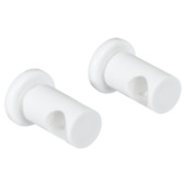 Intensions Practical middensteun gordijnroede wit 13 mm 2 stuks