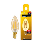 Handson gold kaarslamp E14 3,5W dimbaar
