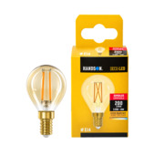 Handson gold kogellamp E14 3,5W dimbaar