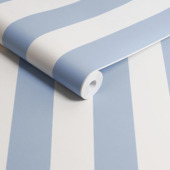Vliesbehang Cath Kidston Canopy Streep blauw (dessin 125517)
