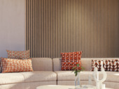 Lattenwand Acoustic warm eiken 260 x 30 cm