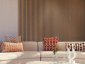 Lattenwand Acoustic sfeervol eiken 260 x 30 cm