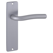 Karwei deurkruk set Wave recht blind schild chroom mat