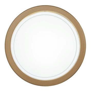 Eglo plafonnière BBB brons/glas