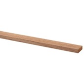 Bouwhout hardhout geschaafd 9x28 mm lengte 210 cm