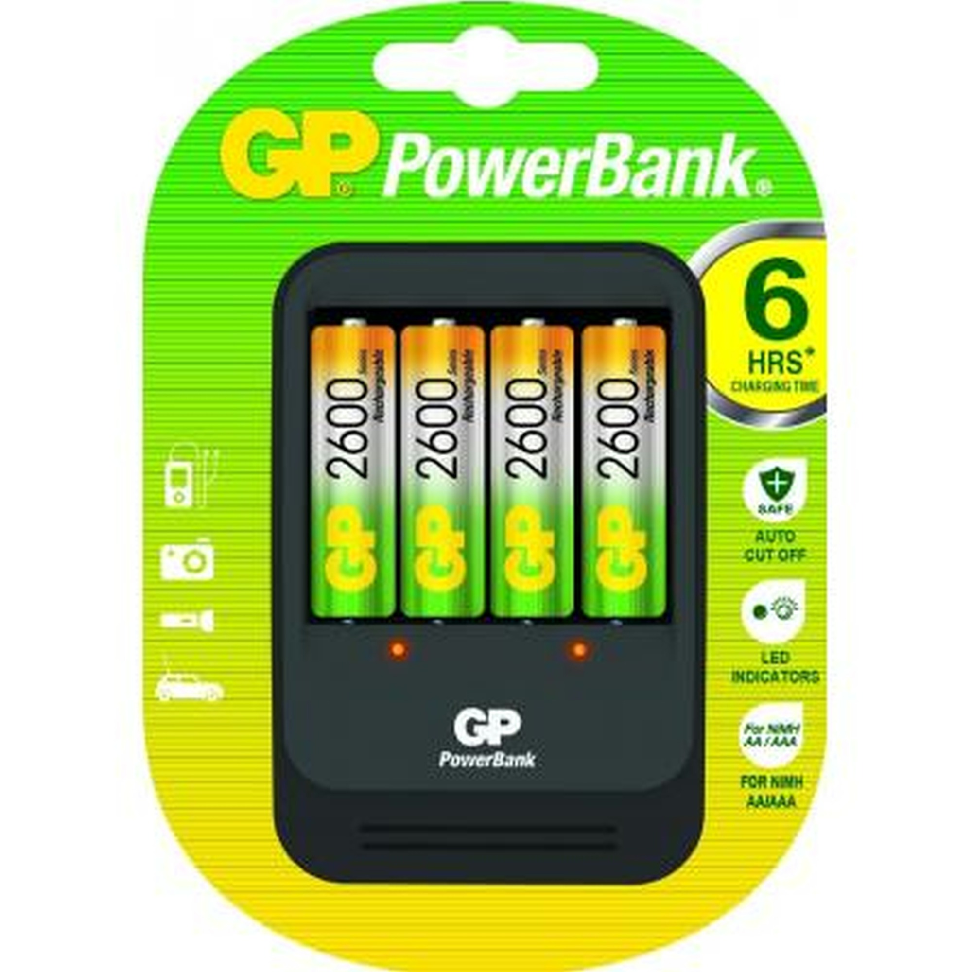Gp Powerbank Batterijoplader Incl 4 Gp 2700 Batterijen Aa gp kopen in de aanbieding