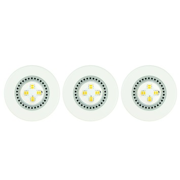 OK inbouwspot LED rond wit 3 stuks