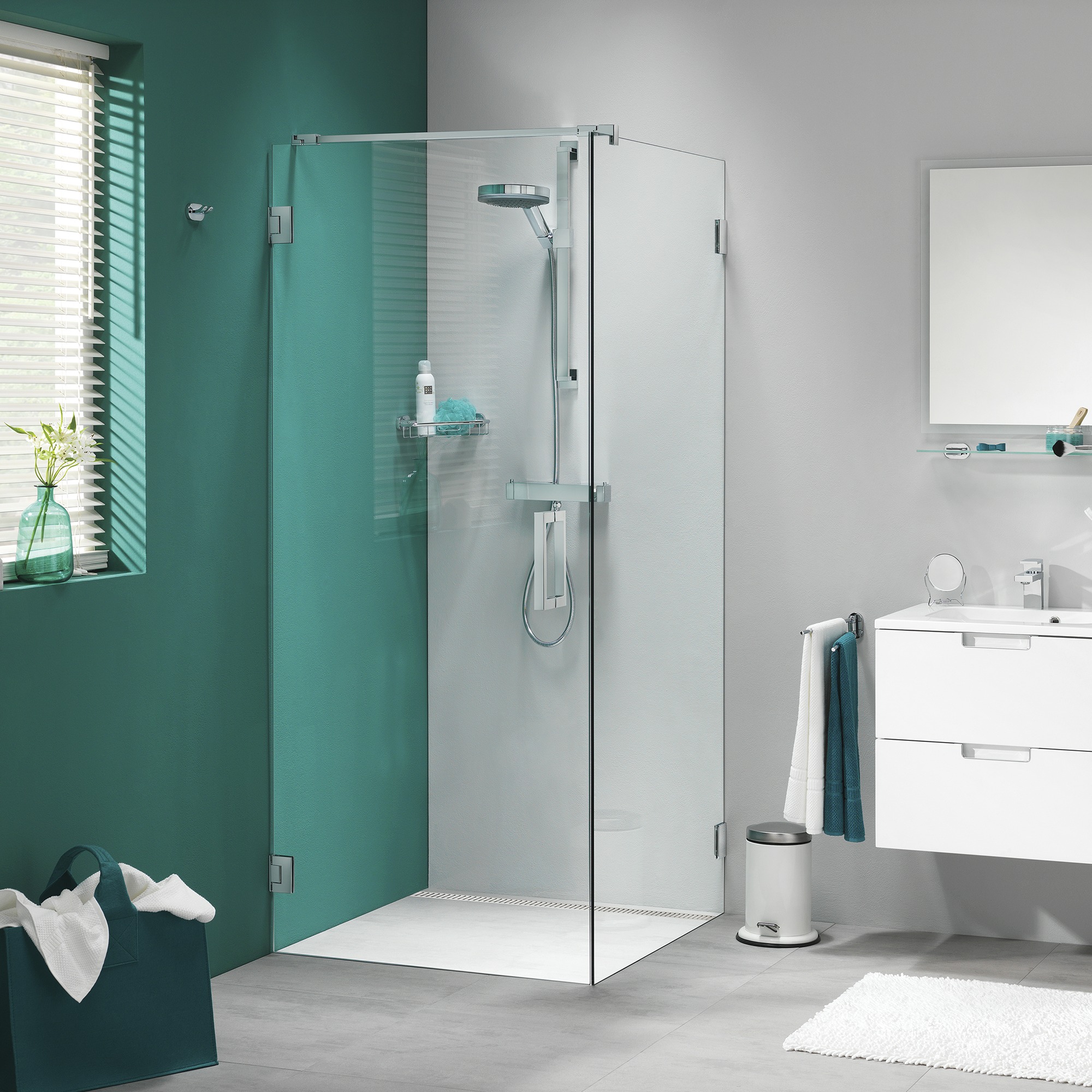 Sealskin Get Wet Swingdeur Voor Douchewand I Am 200X90 Cm Rvs sealskin kopen in de aanbieding