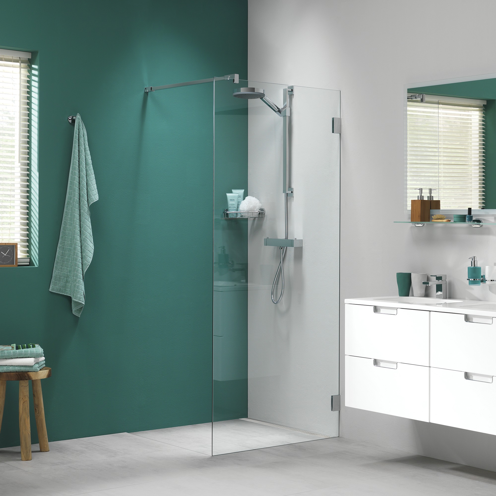 Sealskin Get Wet Inloopdouche A3 I Am 200X90 Cm Rvs sealskin kopen in de aanbieding