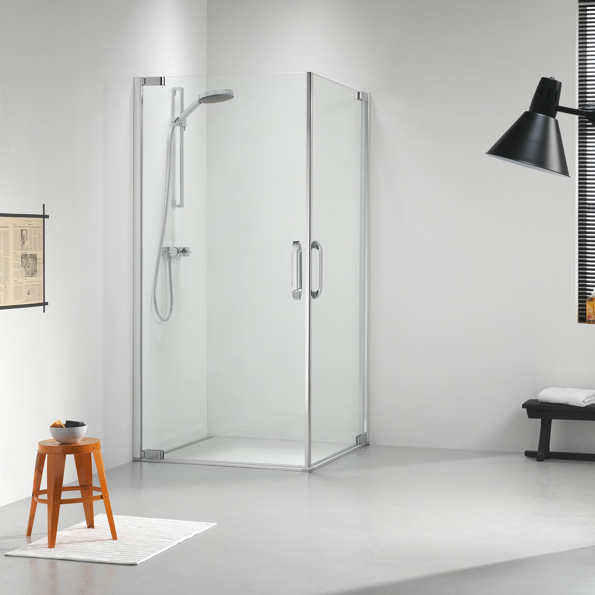 Sealskin Get Wet Swingdeur Impact Voor Hoekinstap 90X195 Cm Chroom sealskin kopen in de aanbieding