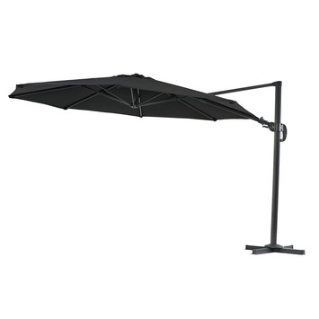 beven creëren Jaarlijks Zweefparasol Java Zwart Ø350 cm kopen? parasols | Karwei