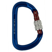 Klimkarabijn met schroefborging 120x75mm extra sterk aluminium BL<2000kg