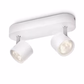 Philips duospot Star wit - Incl 2X LED 3W dimbaar