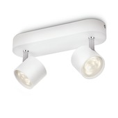 Philips duospot Star wit - Incl 2X LED 3W dimbaar