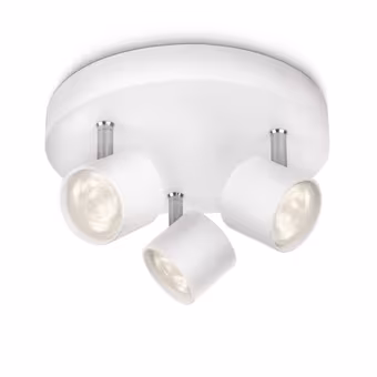 Philips triospot Star wit - Incl 3X LED 3W dimbaar