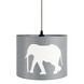 Hanglamp Ollie olifant zwart-wit