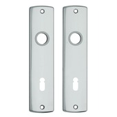 AXA langschild binnendeur aluminium kruk/sleutel 72 mm