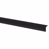 Hoekprofiel kunststof zwart 20x20 mm 260 cm
